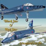 FSX Etendard IVM Black & Red Stars Textures 